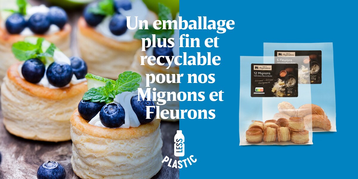 emballe plus fin et recyclable mignons fleurons